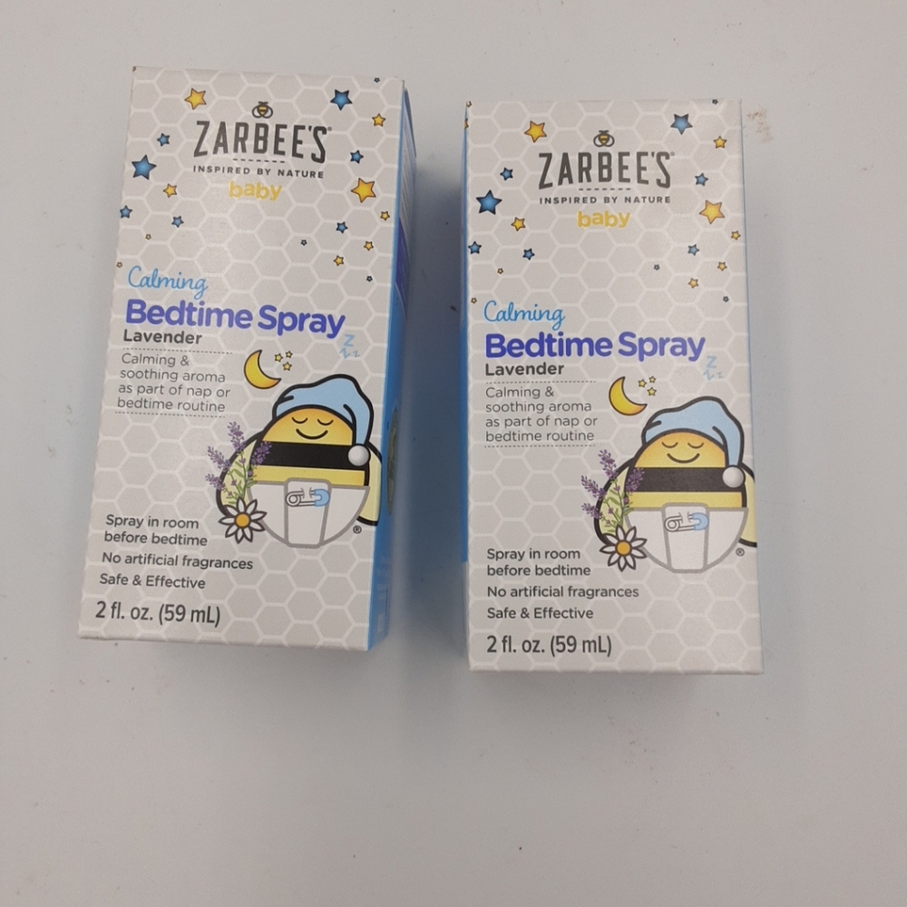Zarbee's Bedtime Spray Lavender Lot of two. Calming Soothing Lot of 2